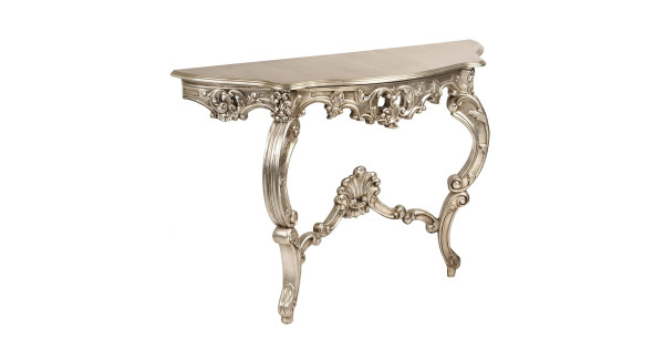 Консоль с деревянной столешницей Fly Silver Серебро — купить в Москве в ...